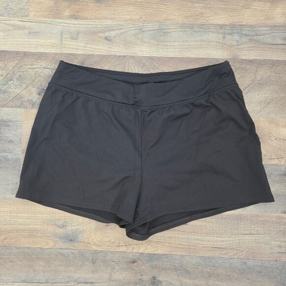 Lands' End Other - Lands' End Women's Black Swim Shorts w/ 2 Layers Size 10